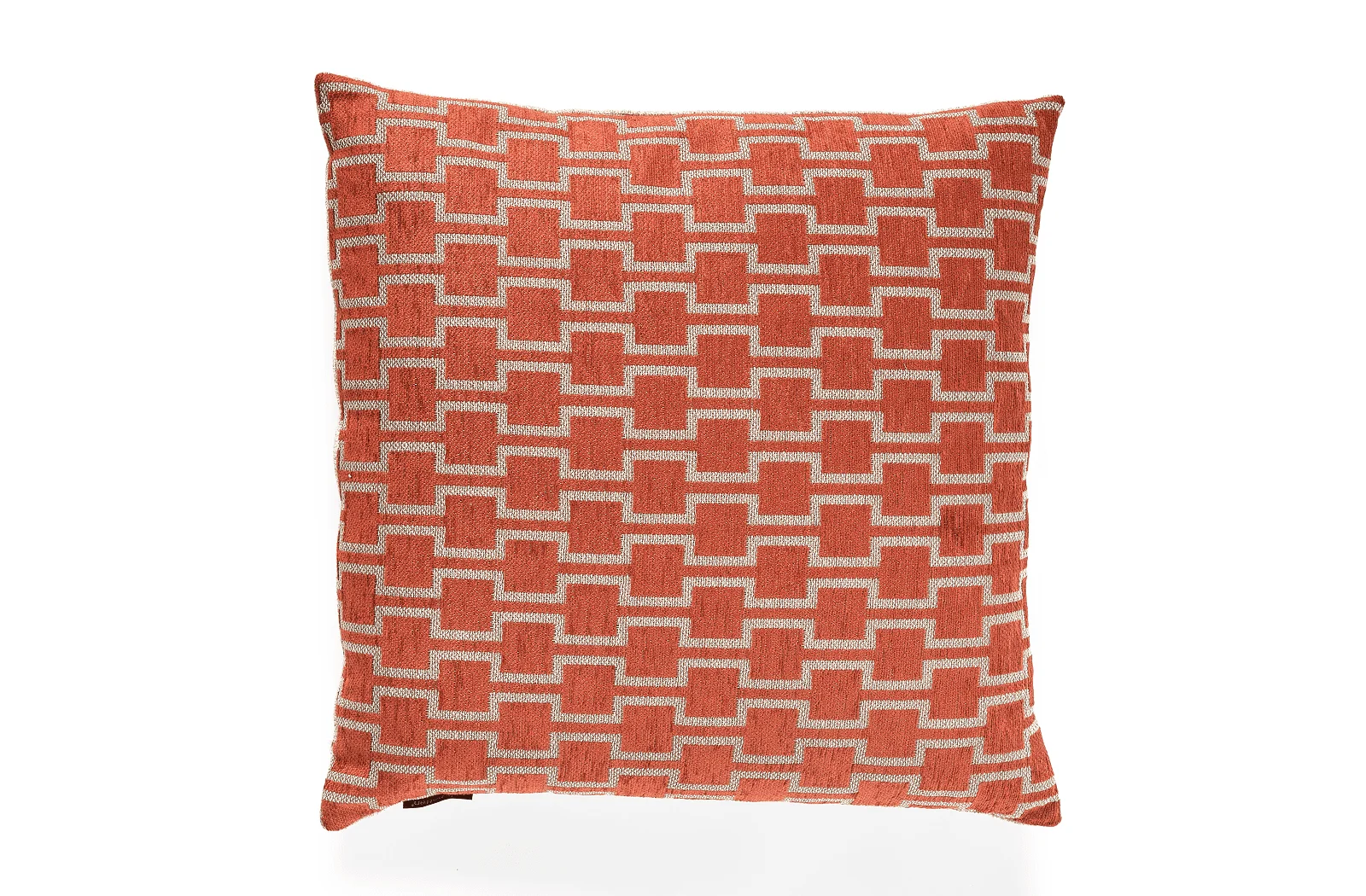 Pols Potten Cushion Geometric | Kissen 45 x 45 xm | Rust red