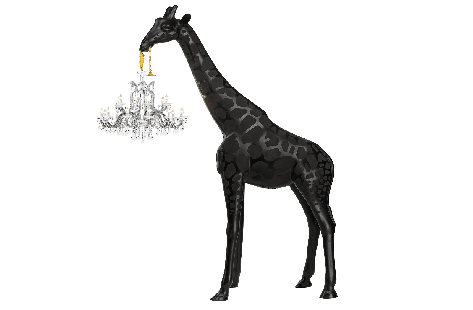 Qeeboo Giraffe in Love | Stehlampe XL | Black Indoor