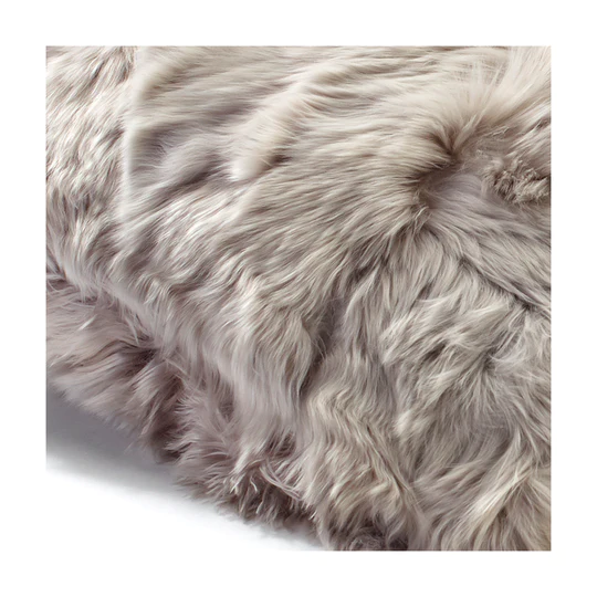 WEICH Couture Alpaca Kissen | MIA | Silver Grey Alcantara 40 x 40 cm