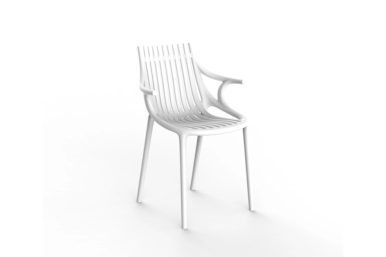 Vondom Ibiza | Stuhl mit Armlehnen Weiß