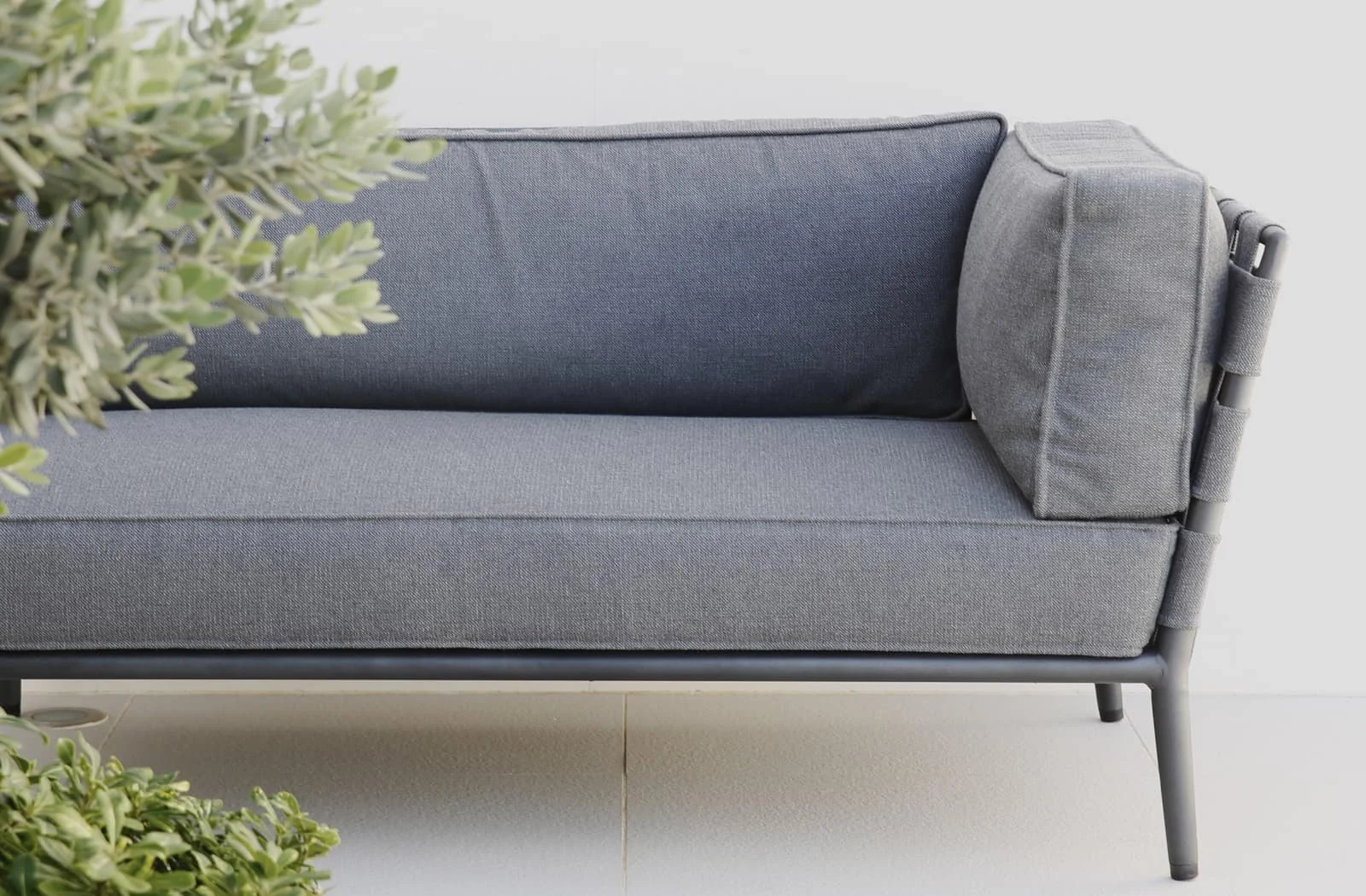 Cane-line Conic | 2-Sitzer Sofa-Modul Links | Light Grey