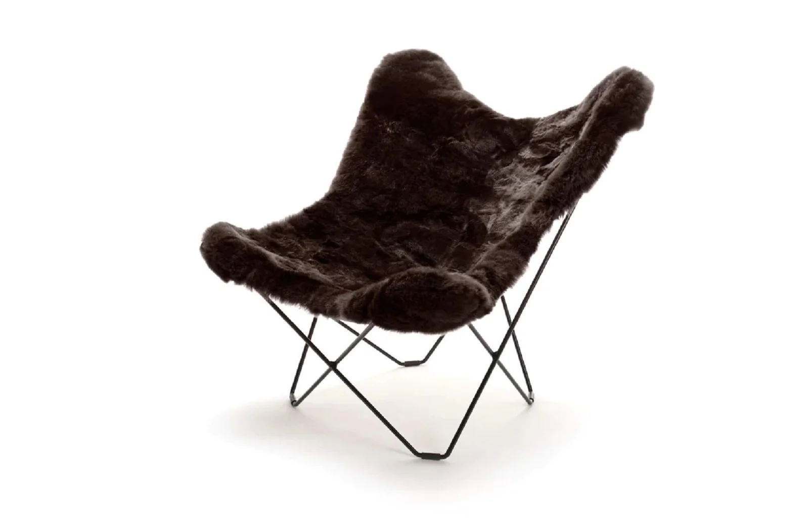 WEICH Couture Alpaca Butterfly Chair | MARIPOSA | Dark Chocolate