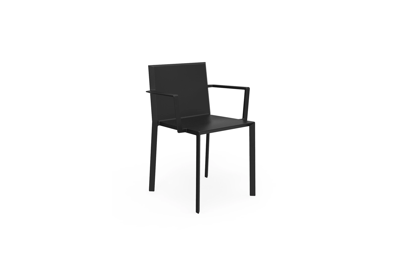 Vondom Quartz | Stuhl mit Armlehnen Schwarz