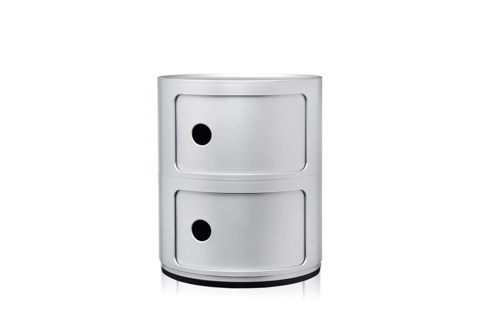 Kartell Componibili Classic | Design Container 2 Elemente Silber
