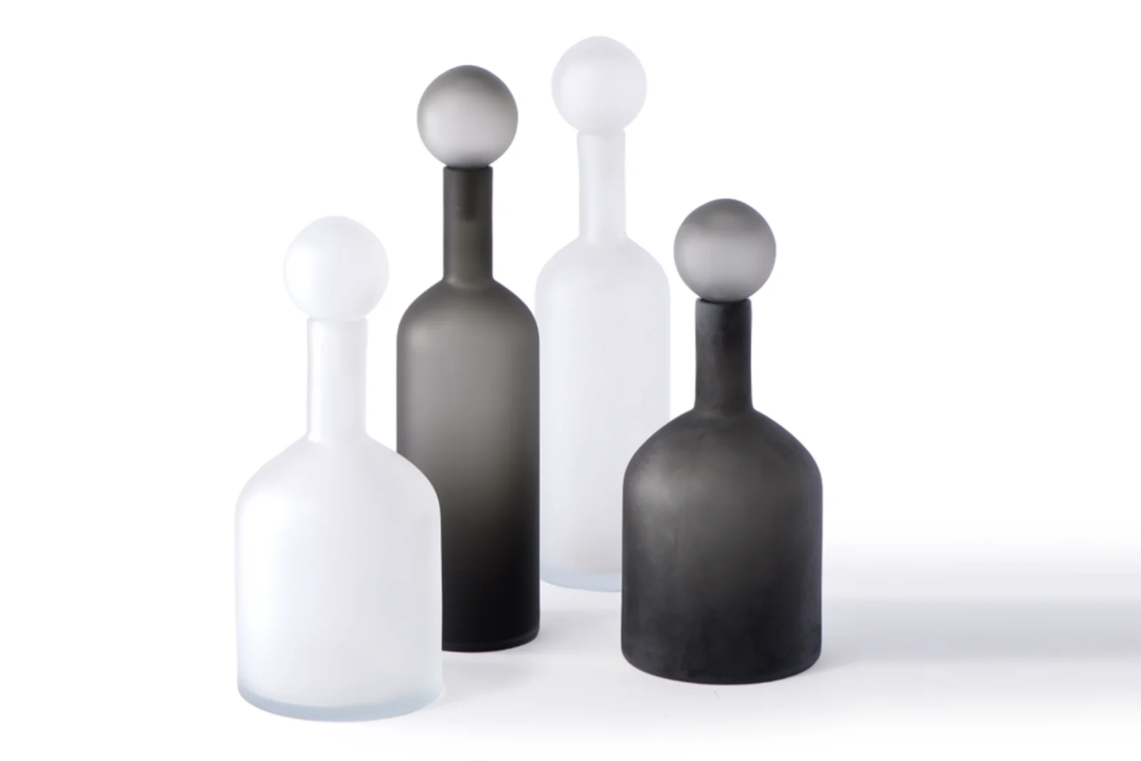 Pols Potten Bubbles and Bottles Matt | 4-Tlgs. Flaschen-Set