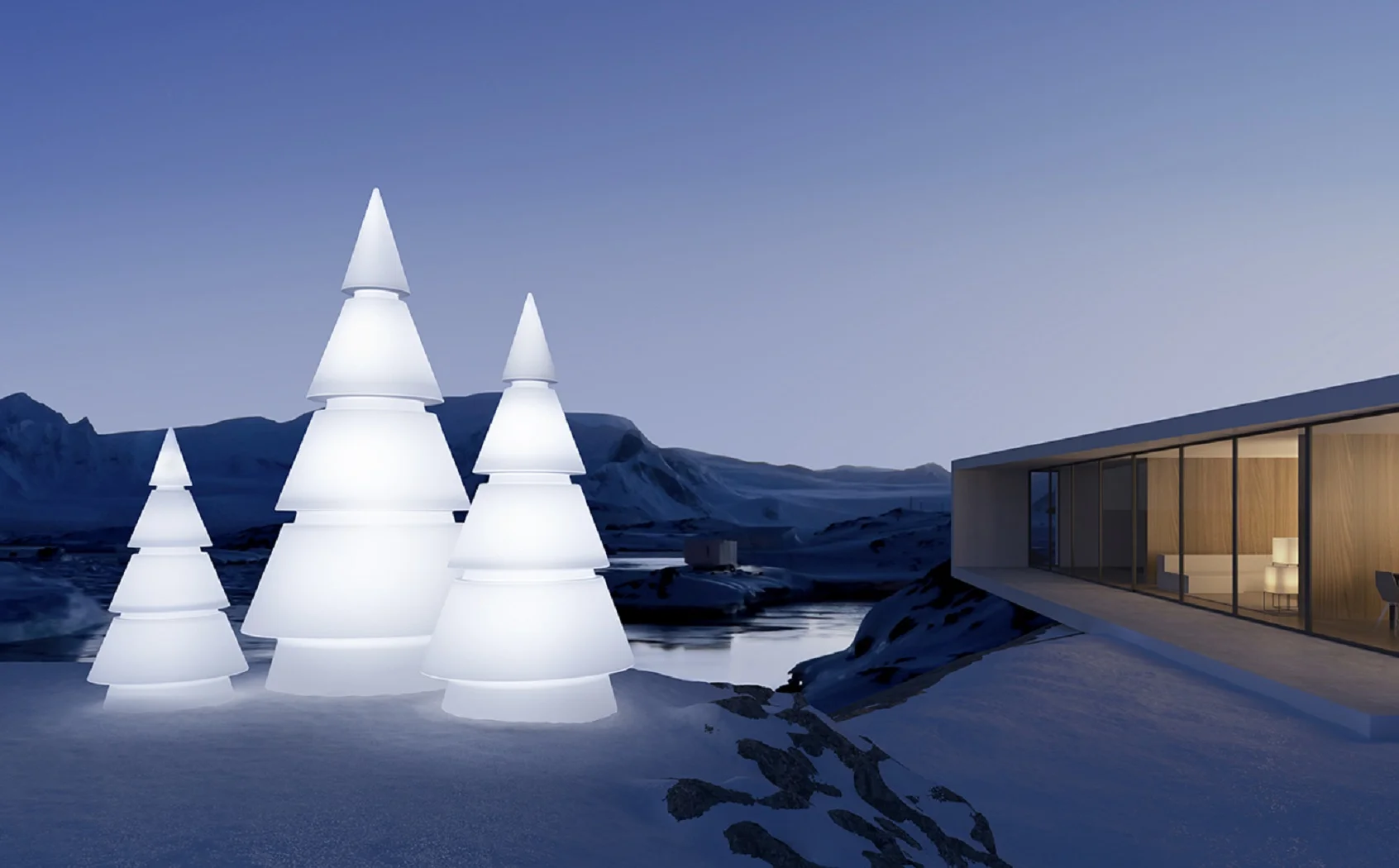 Vondom Forest | LED-Weihnachtsbaum RGBW 100 cm | Akku