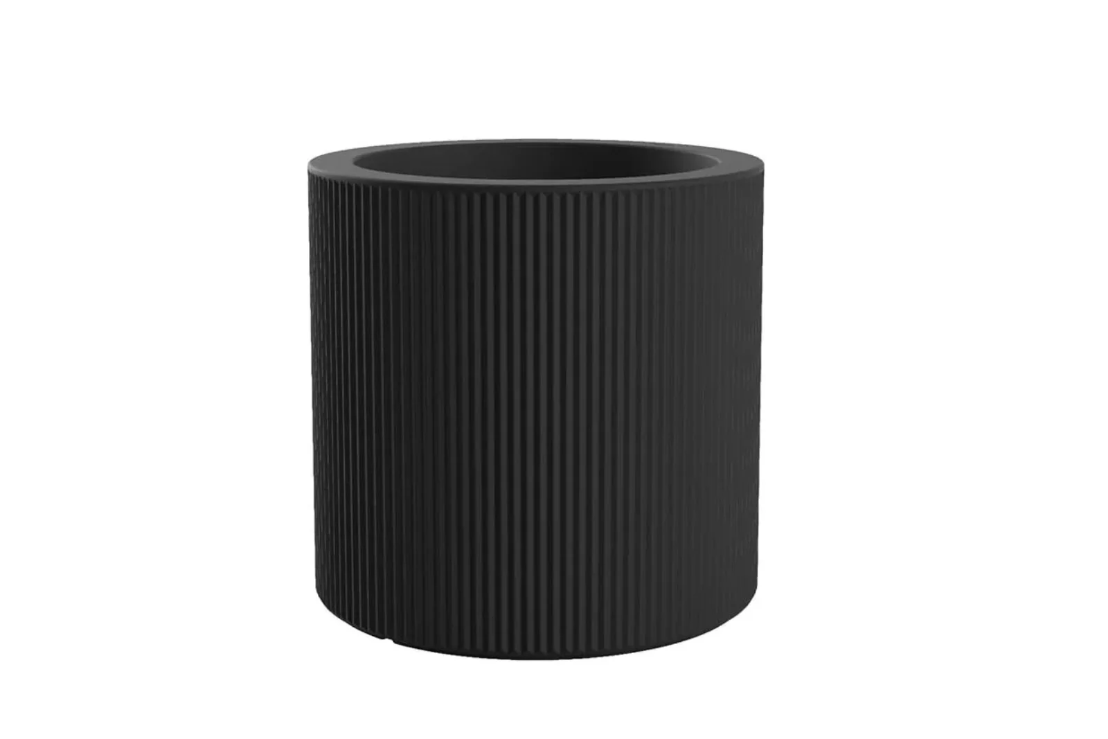 Vondom Gatsby Cylinder | Pflanzgefäß Ø40 cm x 40 cm Schwarz