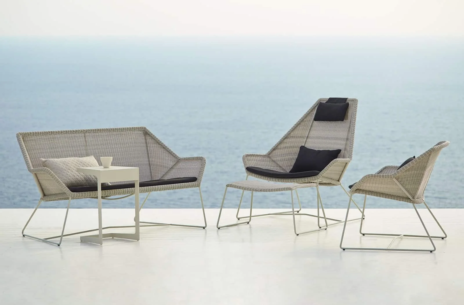Cane-line Breeze | 2-Sitzer Loungesofa | White Grey