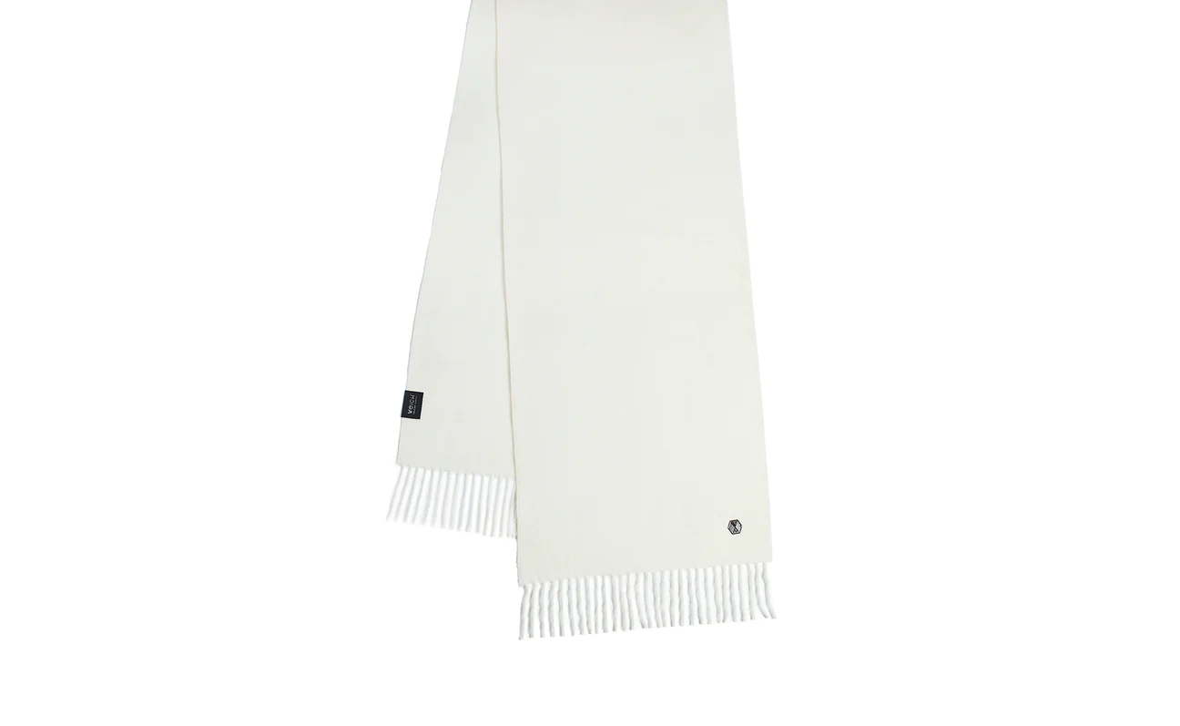 WEICH Couture Alpaca Schal | ALMA | WEISS 200 x 70 cm