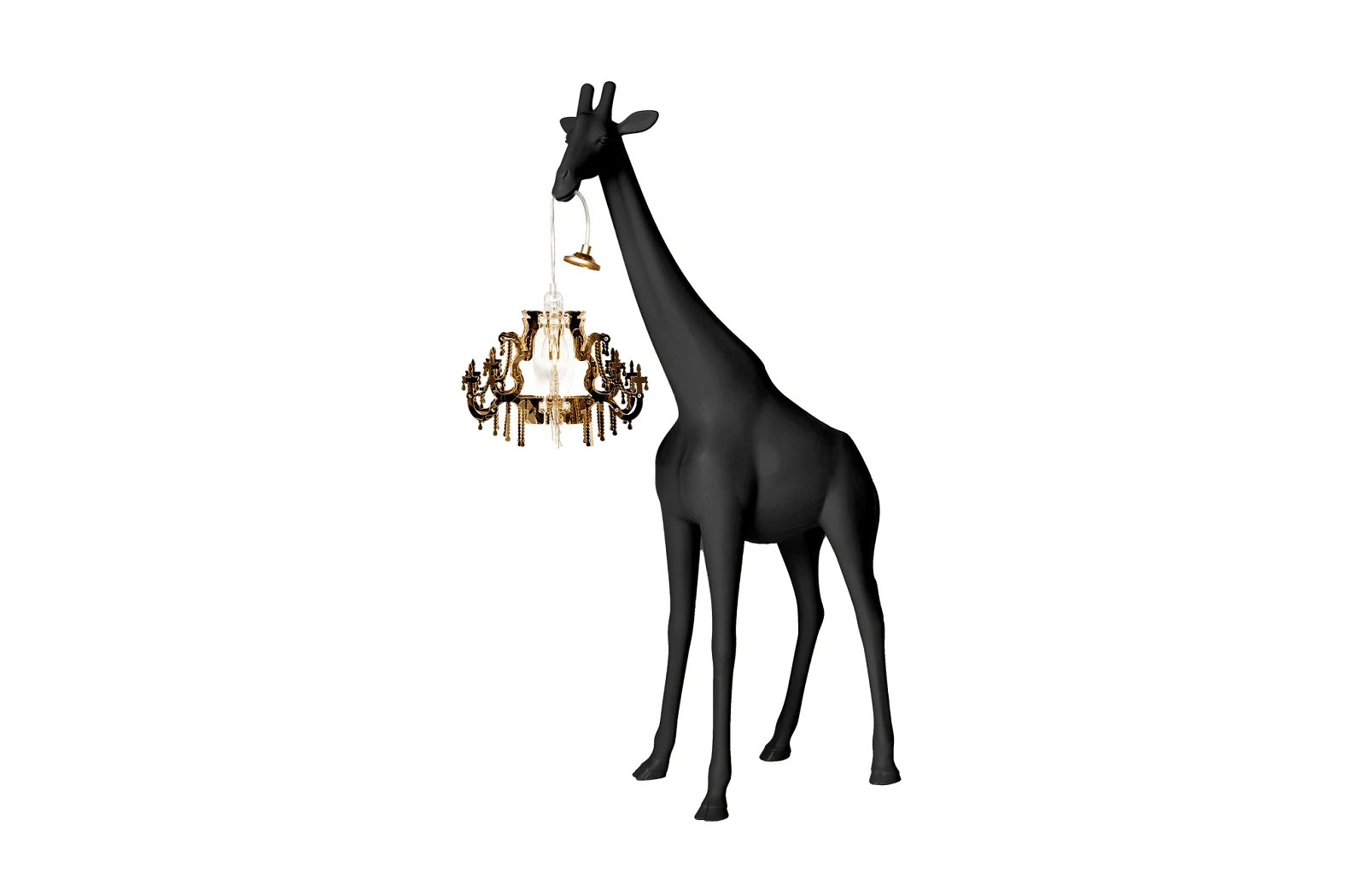 Qeeboo Giraffe in Love | Stehlampe XS | Black