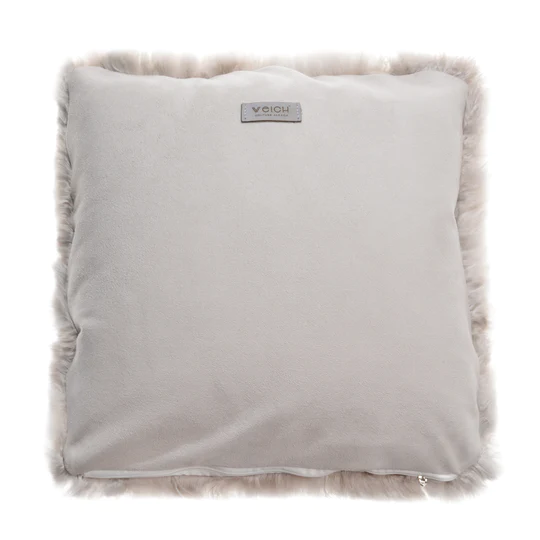 WEICH Couture Alpaca Kissen | MIA | Silver Grey Alcantara 40 x 40 cm