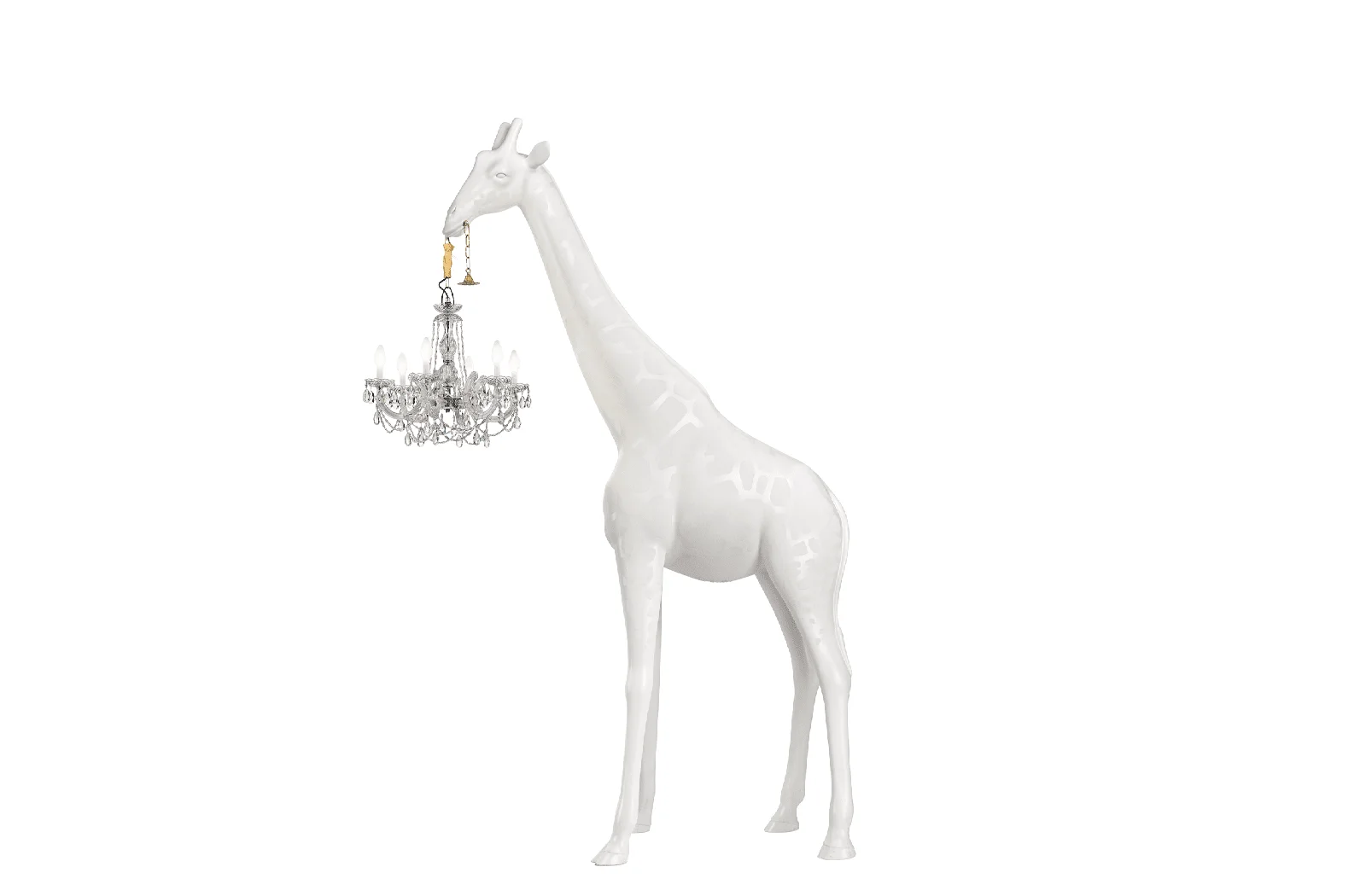 Qeeboo Giraffe in Love | Stehlampe M | White Outdoor