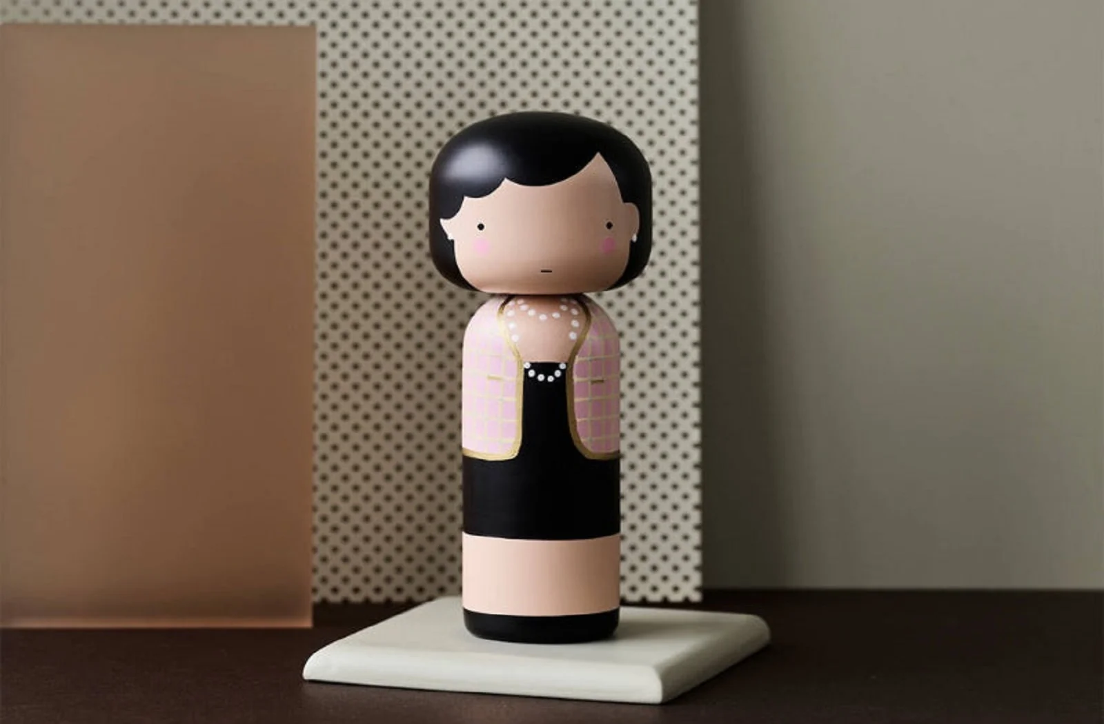Lucie Kaas Kokeshi Doll | Coco in Rosa Small