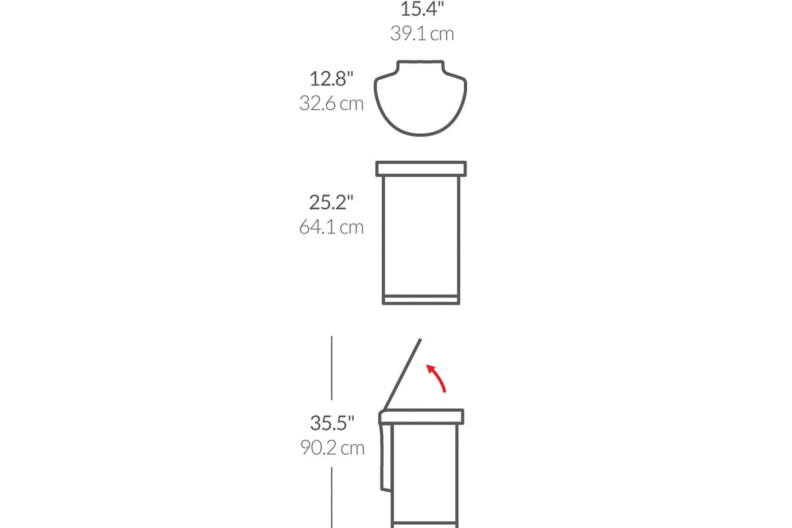 simplehuman Sensorabfalleimer | Edelstahl gebürstet 45 Liter