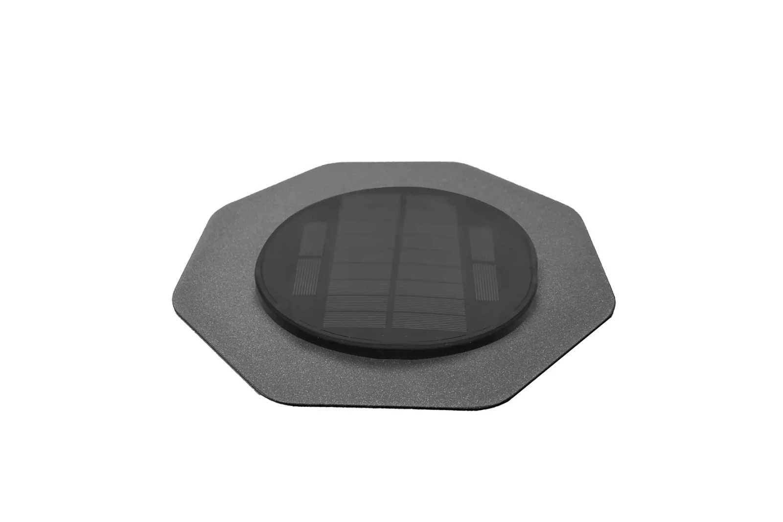 Deckel & Solar LED-Lampe für Lightlux Laterne | lava grey
