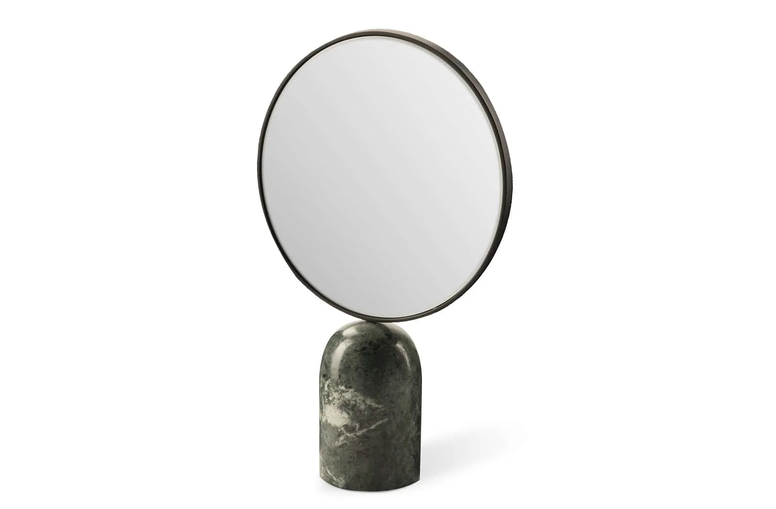 Pols Potten Spiegel | Tischspiegel mit Marmorsockel | Grün, rund