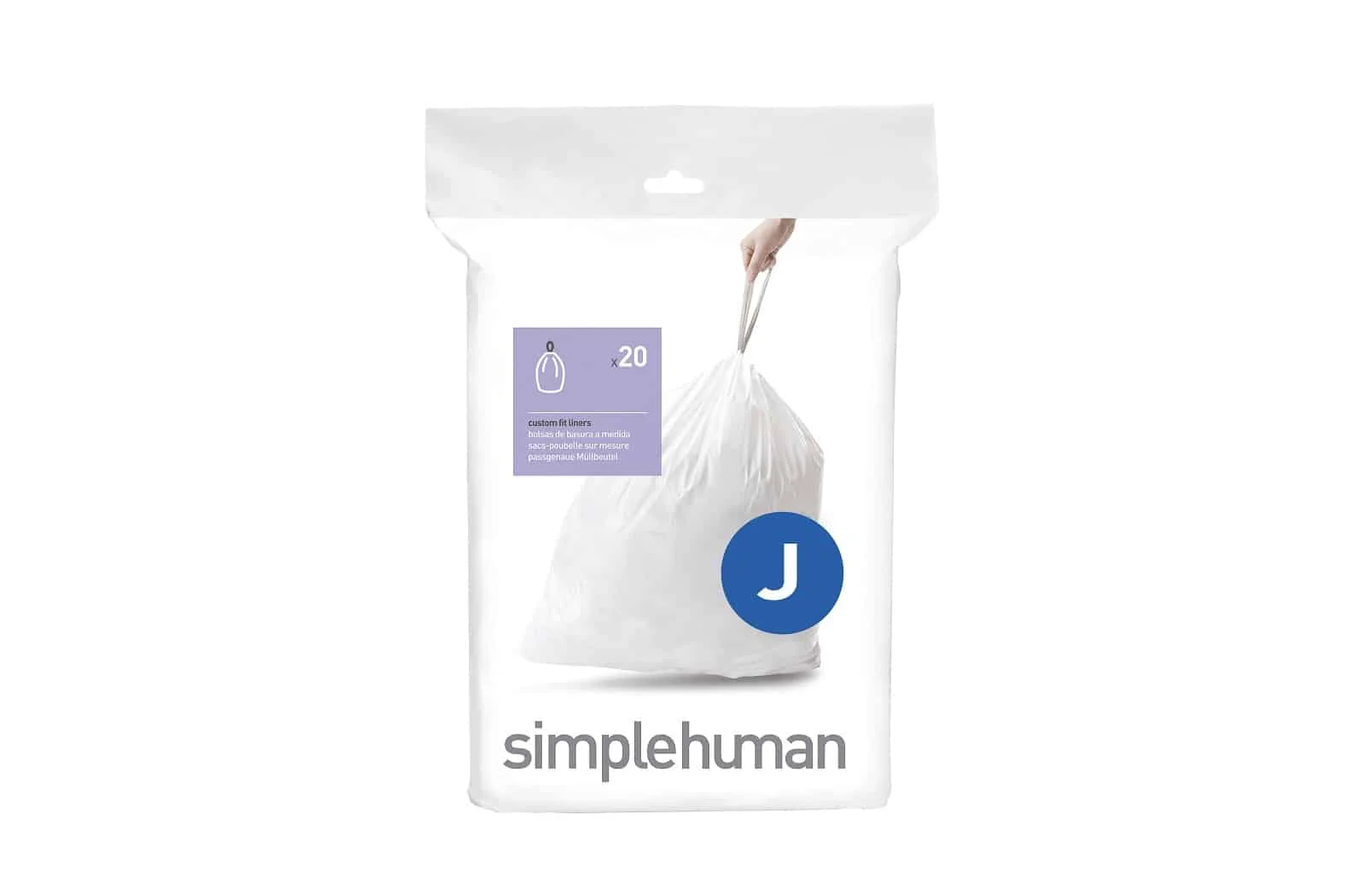 Simplehuman passgenaue Müllbeutel | Code J