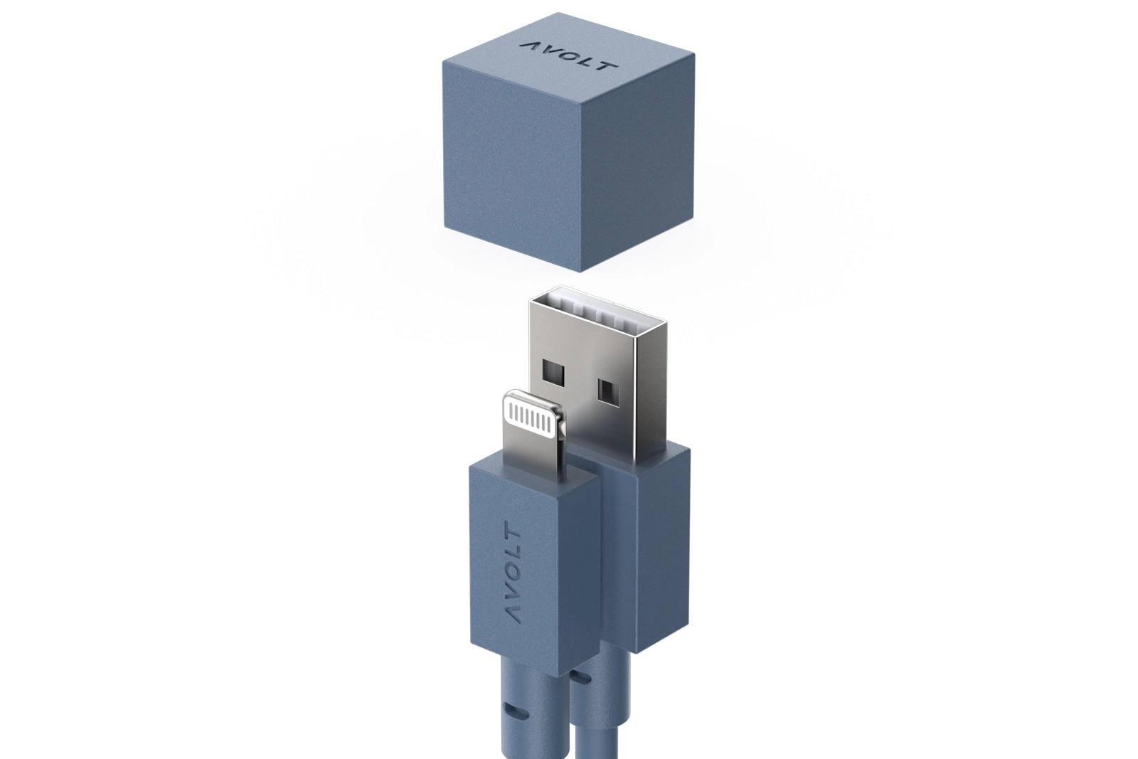 Avolt Ladekabel USB A | Cabel 1 | Ozean Blau