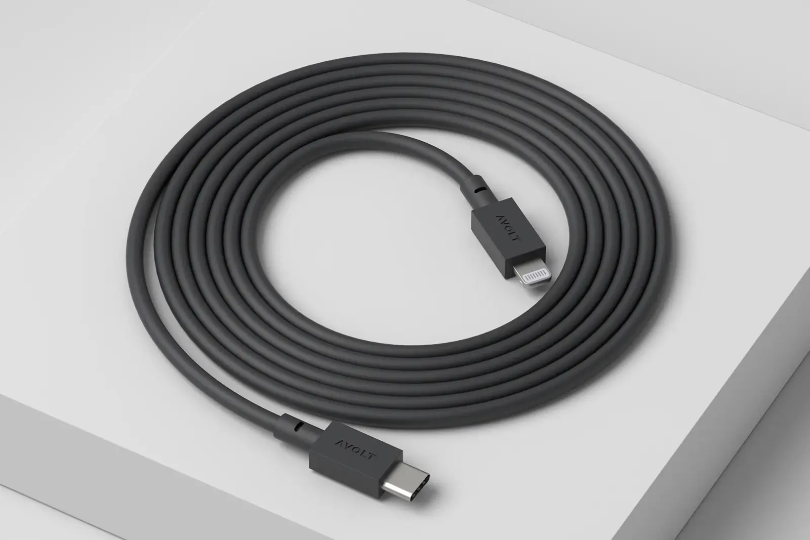 Avolt Ladekabel USB-C Lightning | Cable 1 | Schwarz