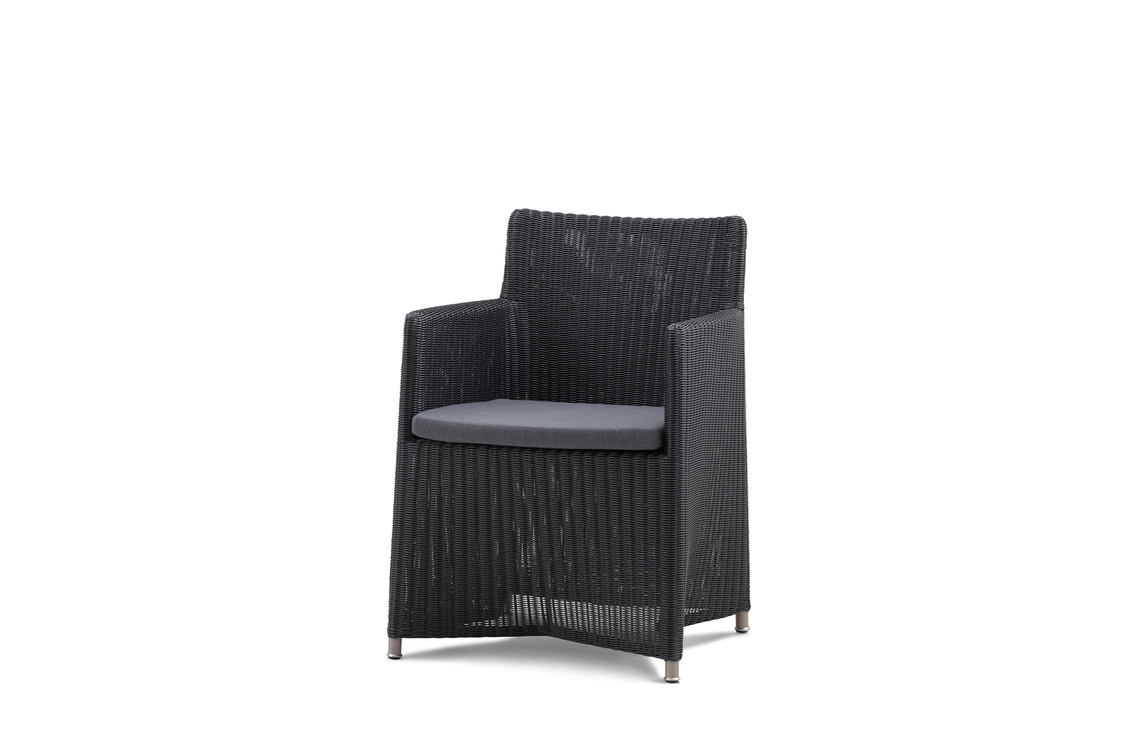 Cane-line Diamond | Dining Stuhl | Weave Graphite mit Natté Sitzkissen Grey