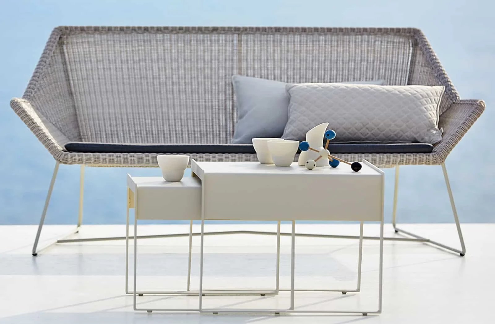 Cane-line Breeze | 2-Sitzer Loungesofa | White Grey