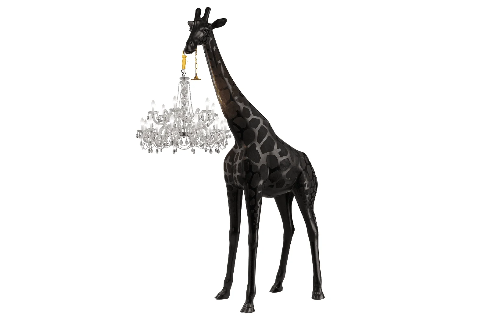 Qeeboo Giraffe in Love | Stehlampe XL | Black Outdoor