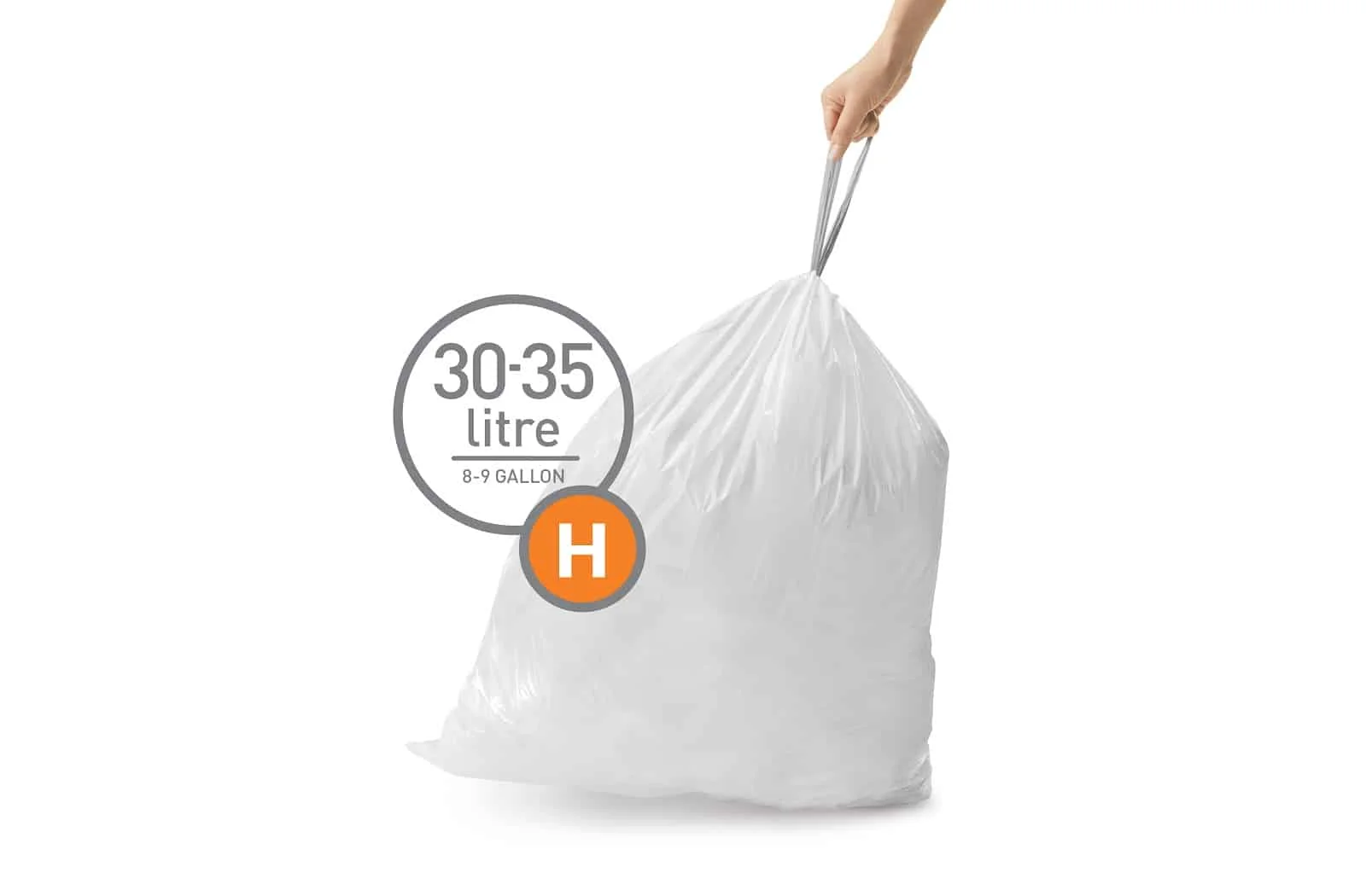 Simplehuman passgenaue Müllbeutel | Code H