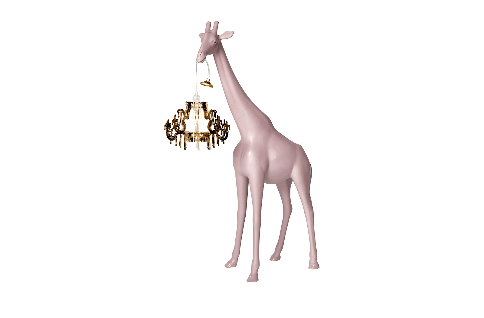 Qeeboo Giraffe in Love | Stehlampe XS | Dusty Rose