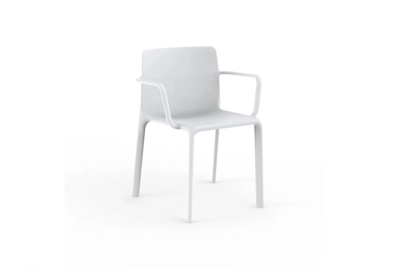 Vondom Kes | Stuhl mit Armlehnen Weiß