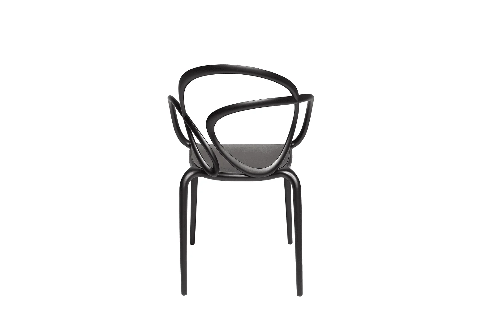 Qeeboo Loop Chair | 2er Set ohne Polster | black