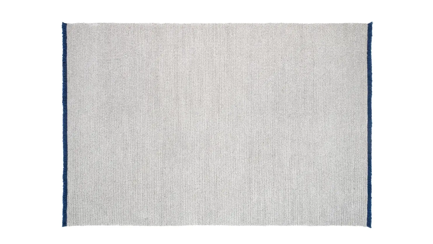 Kartell K-Lim | Teppich 240x170 cm | Grau | Rand Blau