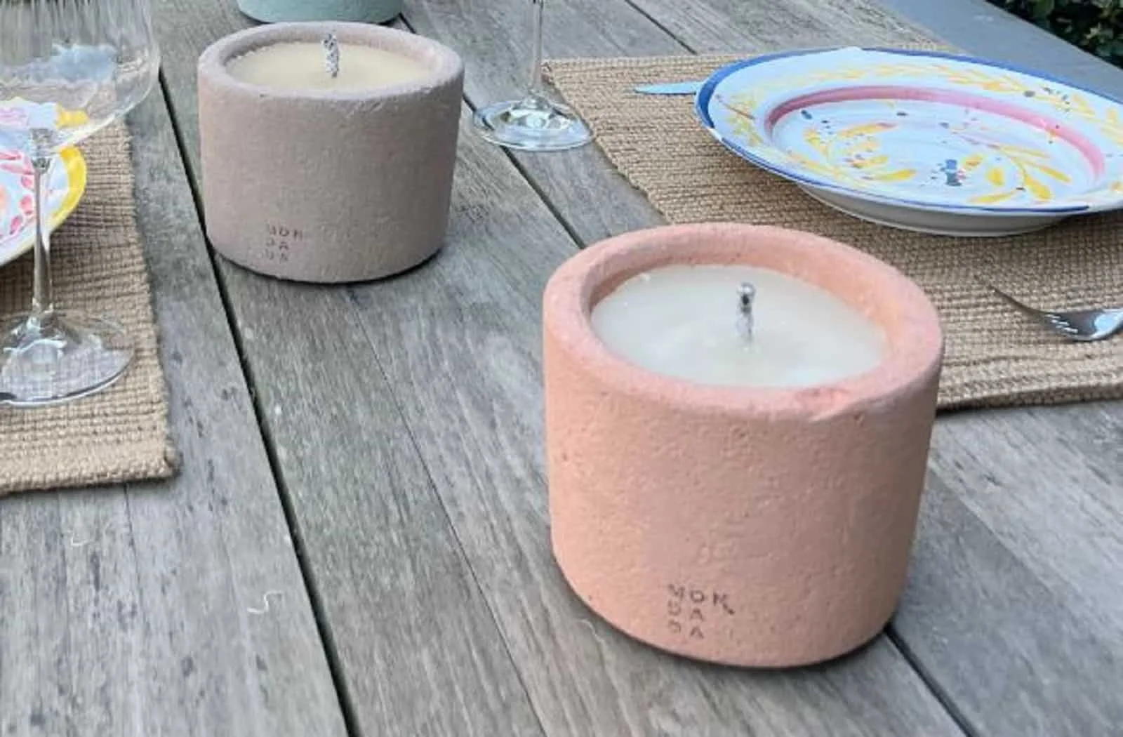 Mon Dada Urban | Outdoorkerze Table Color Candle Blush