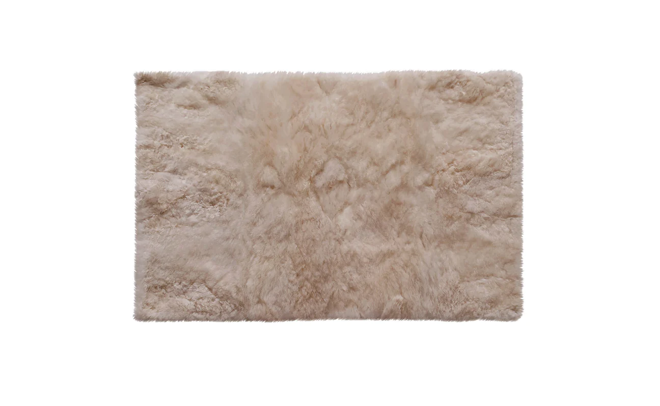 WEICH Couture Alpaca Teppich | EDWIN | Taupe - 120 x 60 cm